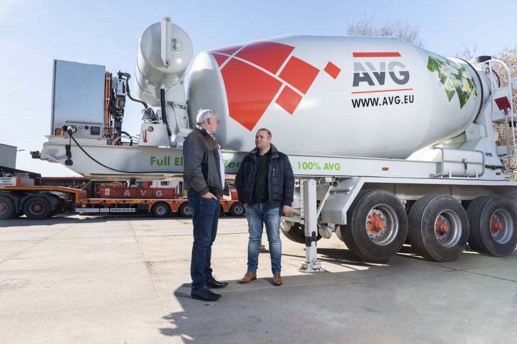 Elektrische betonmixer opleggers voor AVG Bouwstoffen - Trailer Totaal