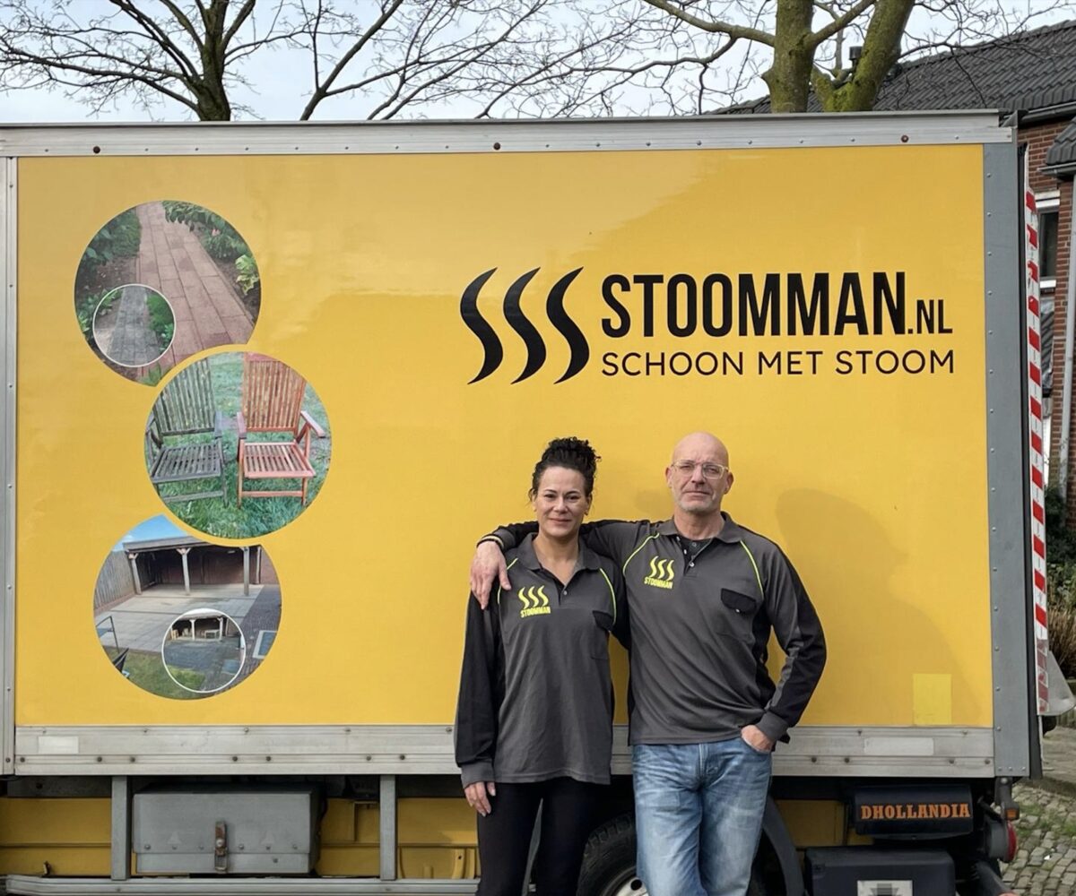 Stoomman: schoon met stoom